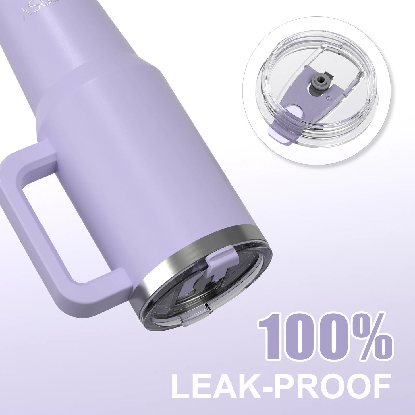 Red Peak Pro 40oz Insulated Tumbler with Handle & Straw