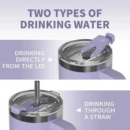 Red Peak Pro 40oz Insulated Tumbler with Handle & Straw